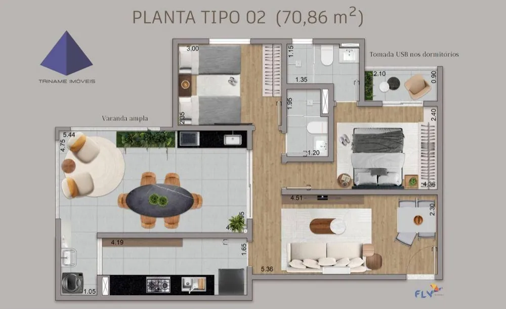 Apartamento, 2 quartos, 70 m² - Foto 15