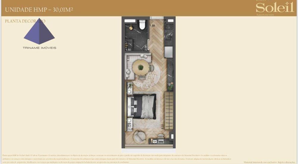 Kitnet-Studio, 30 m² - Foto 1