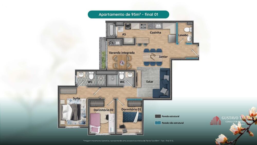 Apartamento, 3 quartos, 95 m² - Foto 15