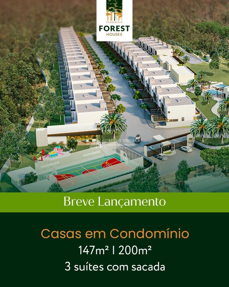 Casa de Condomínio, 3 quartos - Foto 1