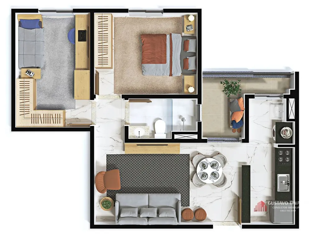 Apartamento, 2 quartos, 58 m² - Foto 35