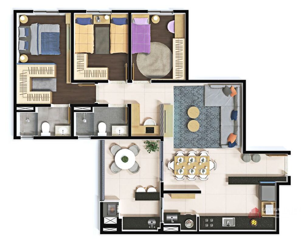 Apartamento à venda com 3 quartos, 96m² - Foto 24
