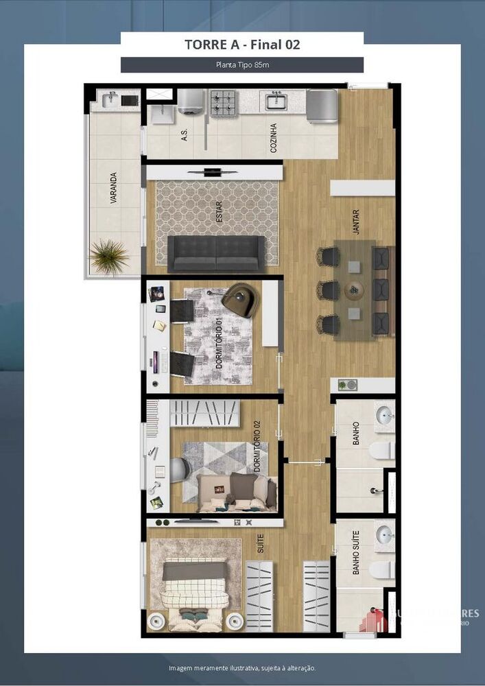 Apartamento, 3 quartos, 85 m² - Foto 6
