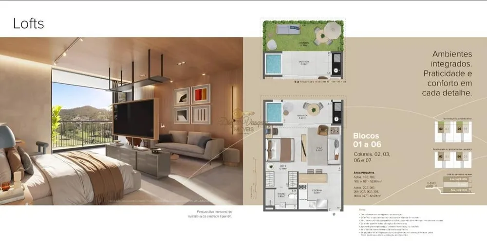 Flat/Apart Hotel, 2 quartos, 42 m² - Foto 1