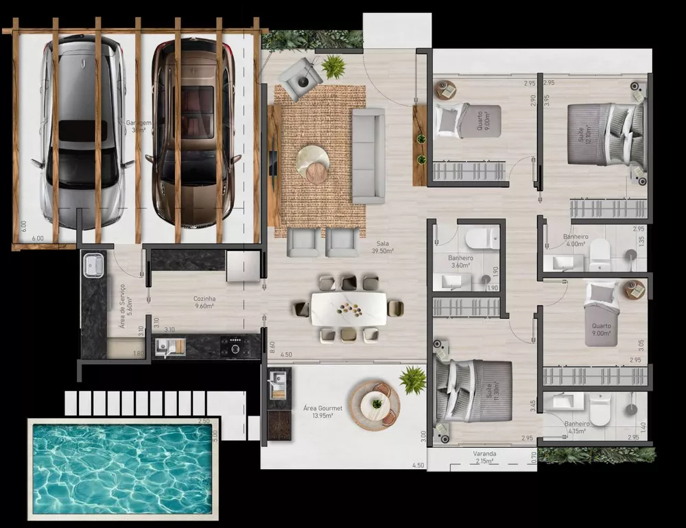 Casa de Condomínio, 4 quartos - Foto 4