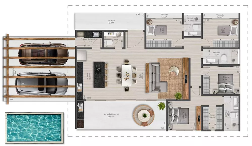 Casa de Condomínio, 4 quartos - Foto 4