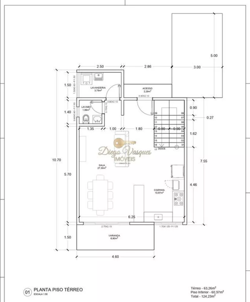 Casa, 3 quartos - Foto 1