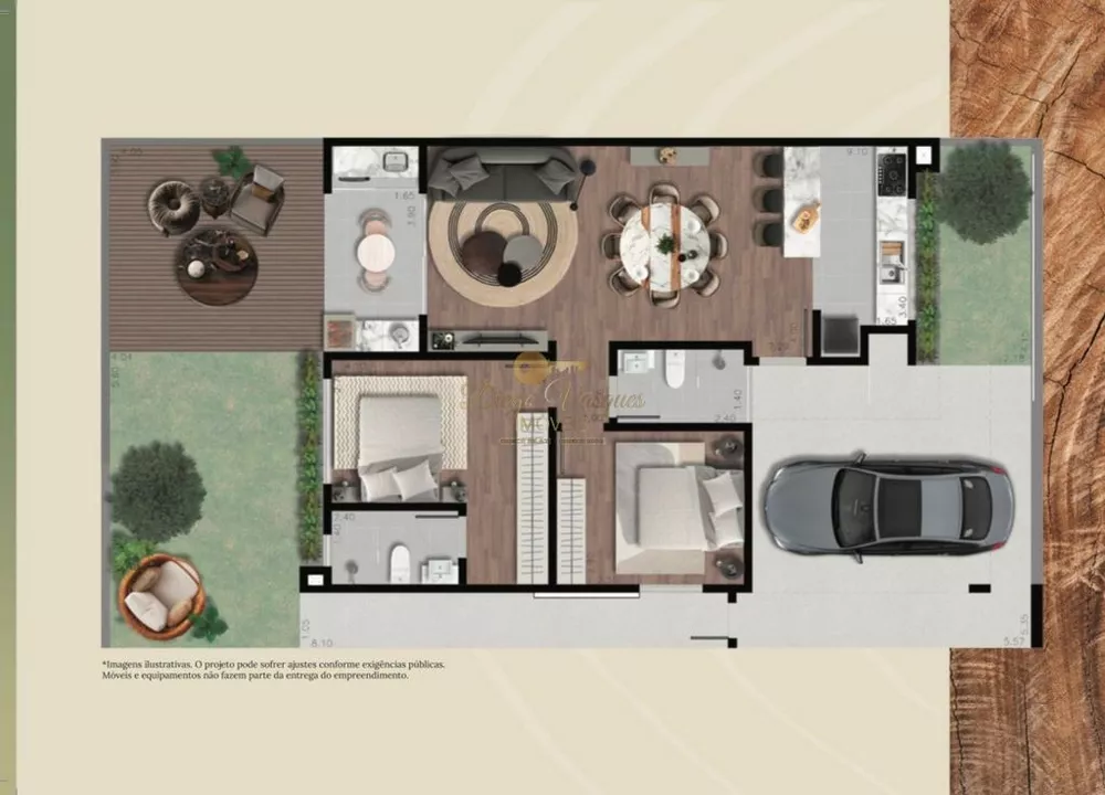 Casa de Condomínio, 2 quartos - Foto 13