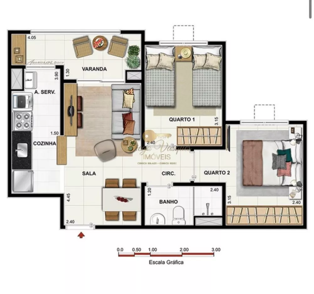 Apartamento, 2 quartos - Foto 7