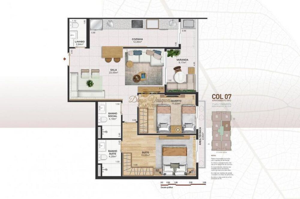 Apartamento à venda com 3 quartos, 111m² - Foto 4