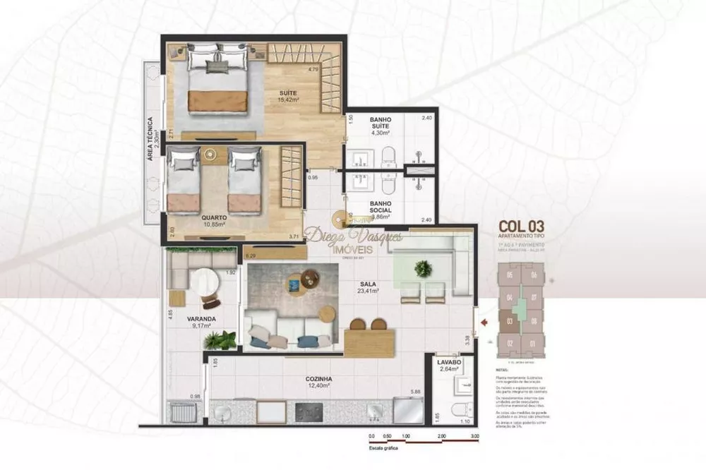 Apartamento, 3 quartos - Foto 9