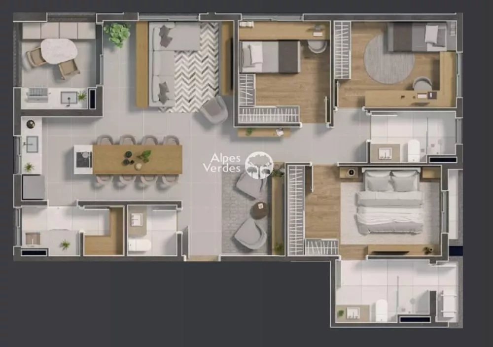 Apartamento à venda com 3 quartos, 111m² - Foto 4