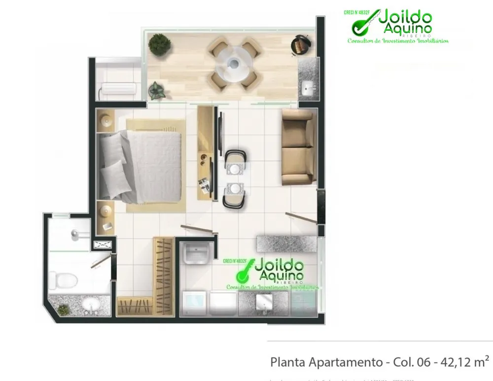 Apartamento, 1 quarto, 38 m² - Foto 2