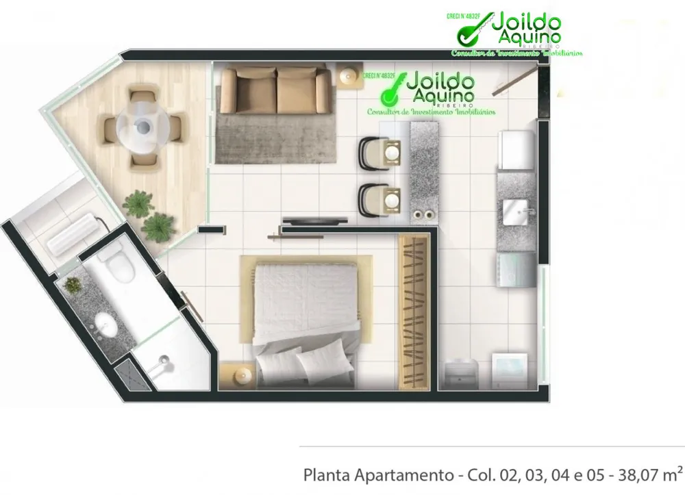 Apartamento, 1 quarto, 38 m² - Foto 5