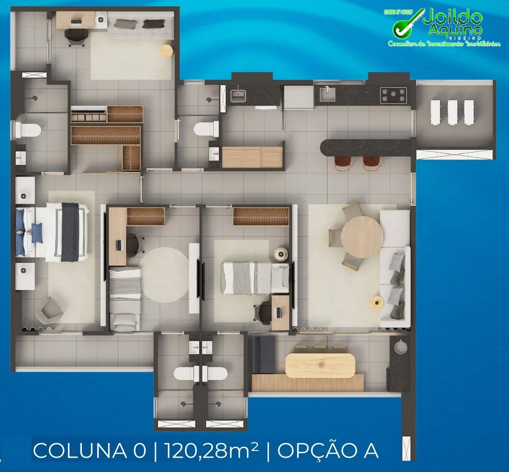 Apartamento, 3 quartos, 64 m² - Foto 1