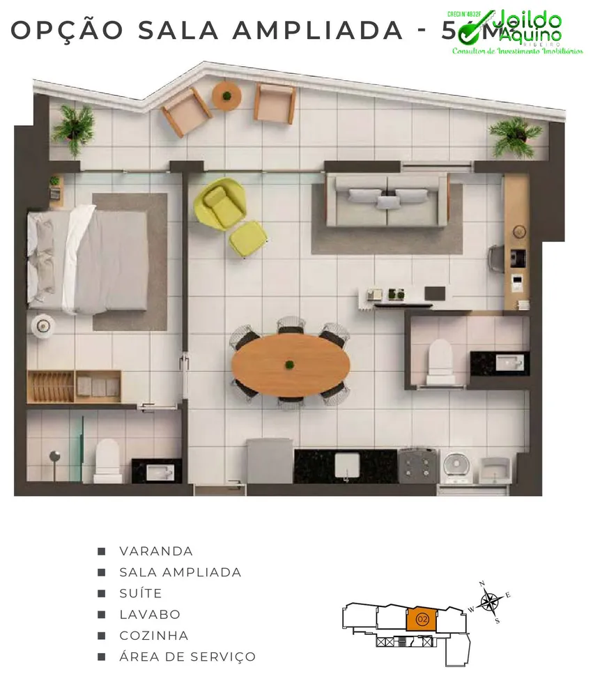 Apartamento, 2 quartos, 54 m² - Foto 7