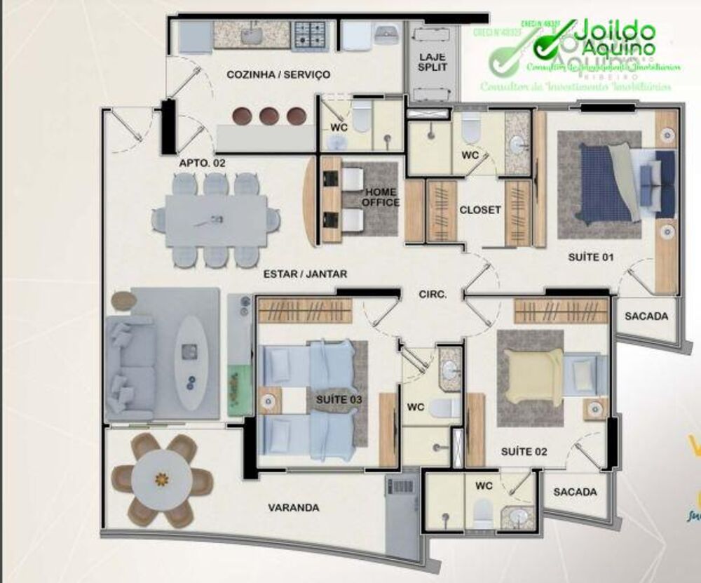 Apartamento, 3 quartos, 100 m² - Foto 10