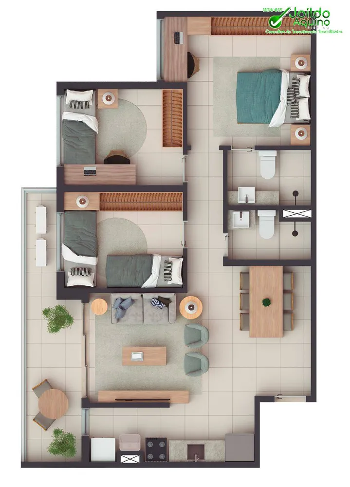 Apartamento, 3 quartos, 68 m² - Foto 8