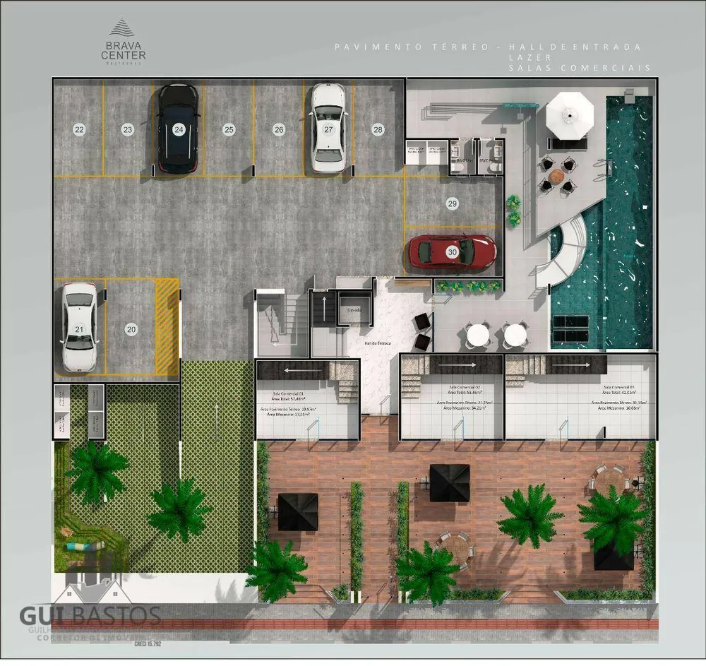 Cobertura, 3 quartos, 186 m² - Foto 2