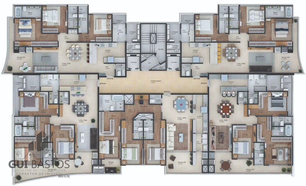 Apartamento, 3 quartos, 149 m² - Foto 2