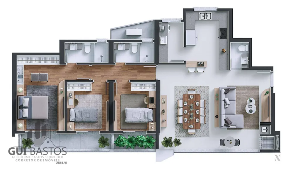 Apartamento, 3 quartos, 131 m² - Foto 4
