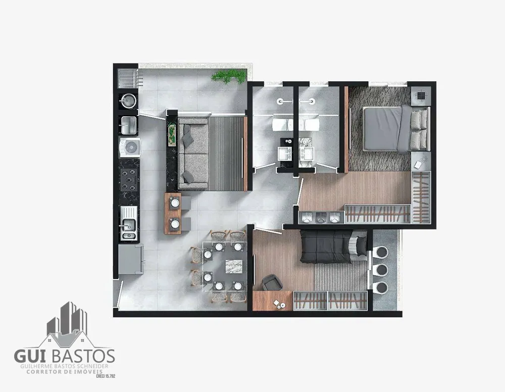 Apartamento, 2 quartos, 65 m² - Foto 4