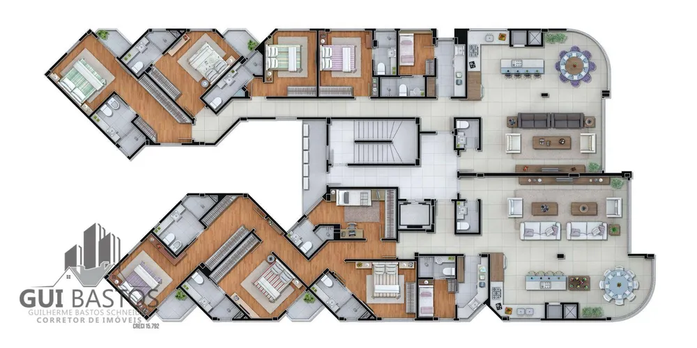 Apartamento, 4 quartos, 215 m² - Foto 2