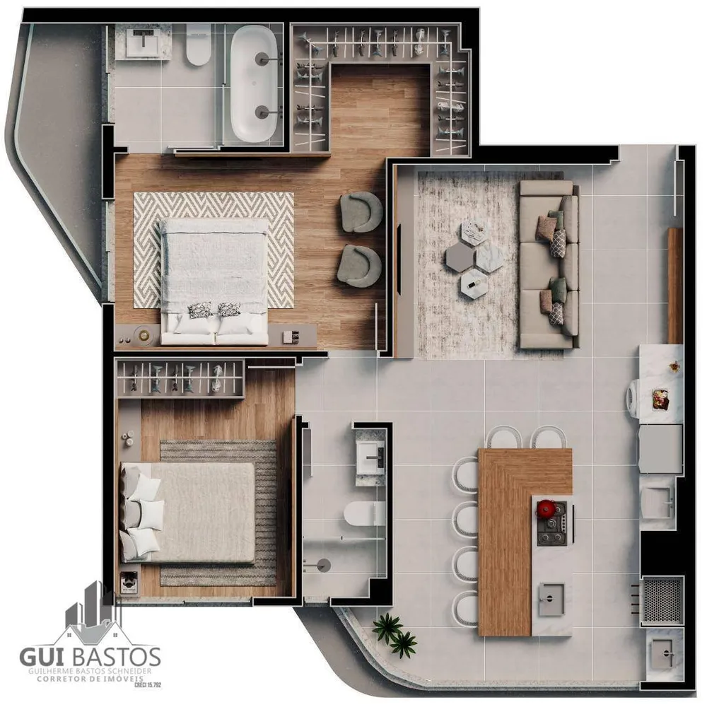 Apartamento, 2 quartos, 72 m² - Foto 4
