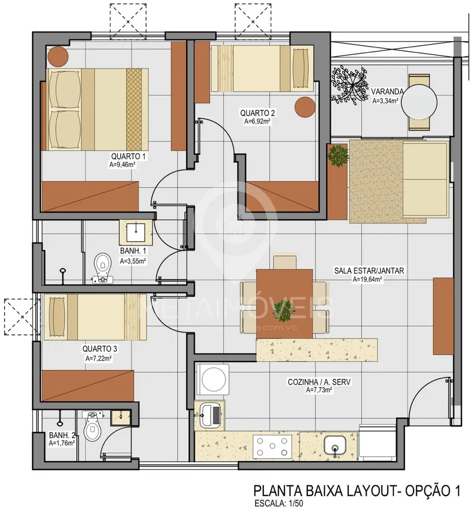 Apartamento, 3 quartos, 65 m² - Foto 11