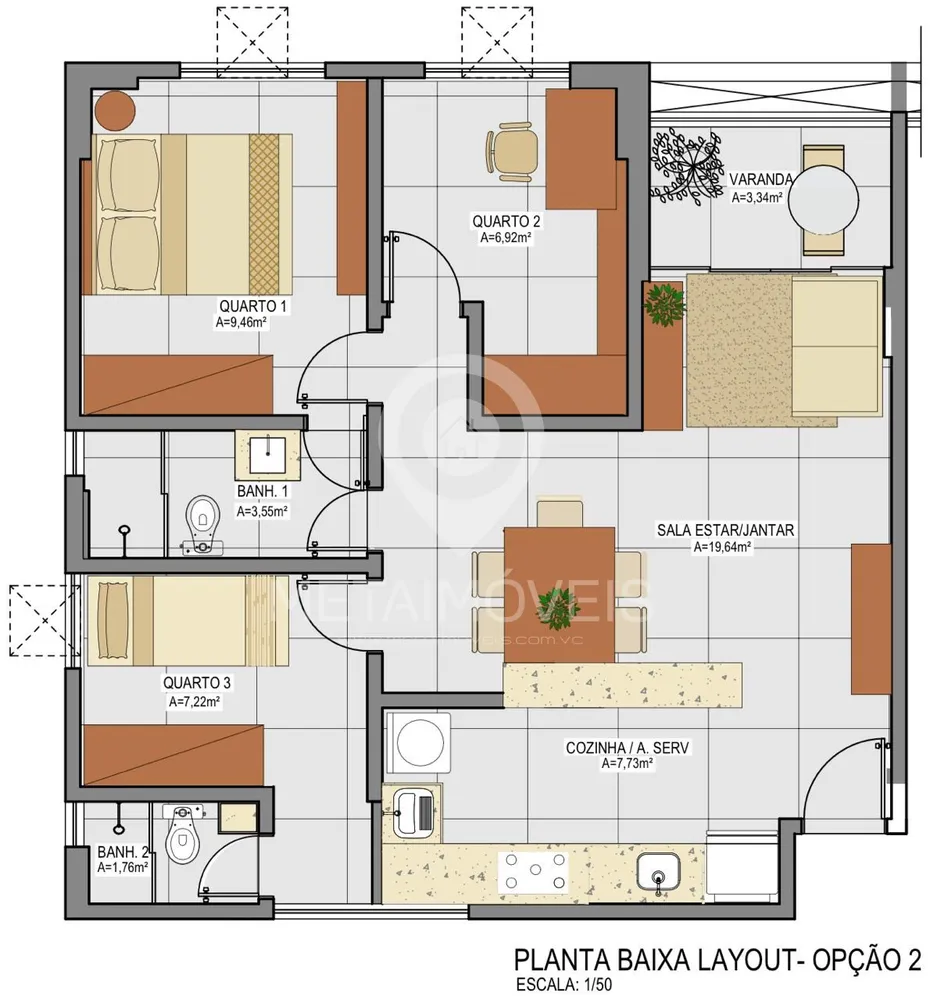 Apartamento, 3 quartos, 65 m² - Foto 10