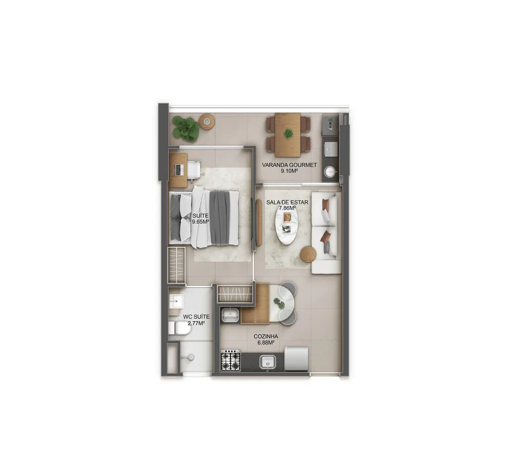 Apartamento, 1 quarto, 40 m² - Foto 4