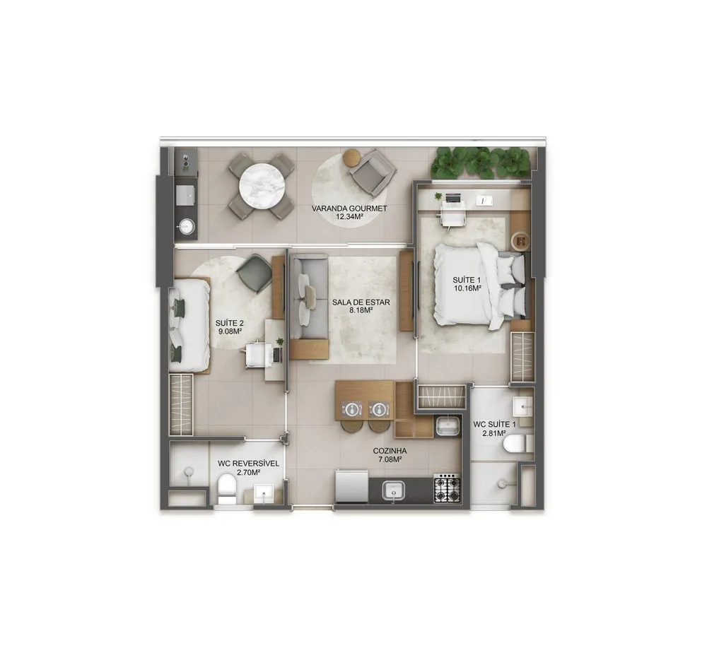 Apartamento, 1 quarto, 40 m² - Foto 14
