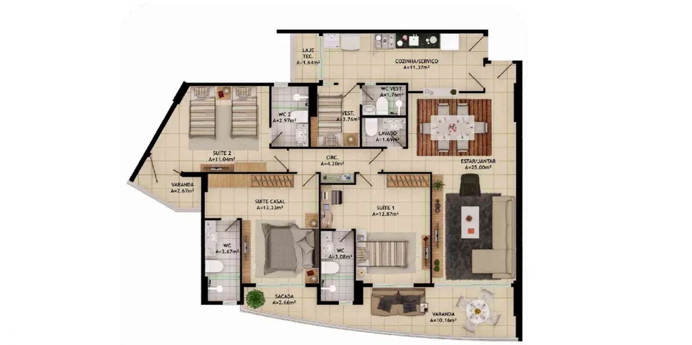 Apartamento, 4 quartos, 119 m² - Foto 13