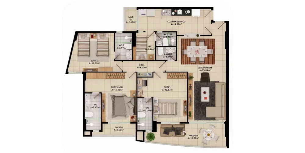 Apartamento, 4 quartos, 119 m² - Foto 14