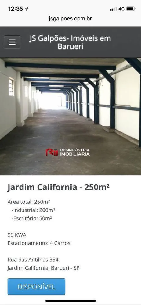 Depósito-Galpão, 250 m² - Foto 3