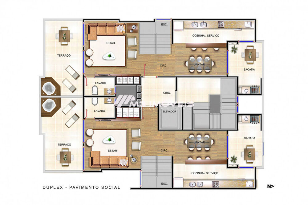 Apartamento à venda com 3 quartos, 86m² - Foto 3