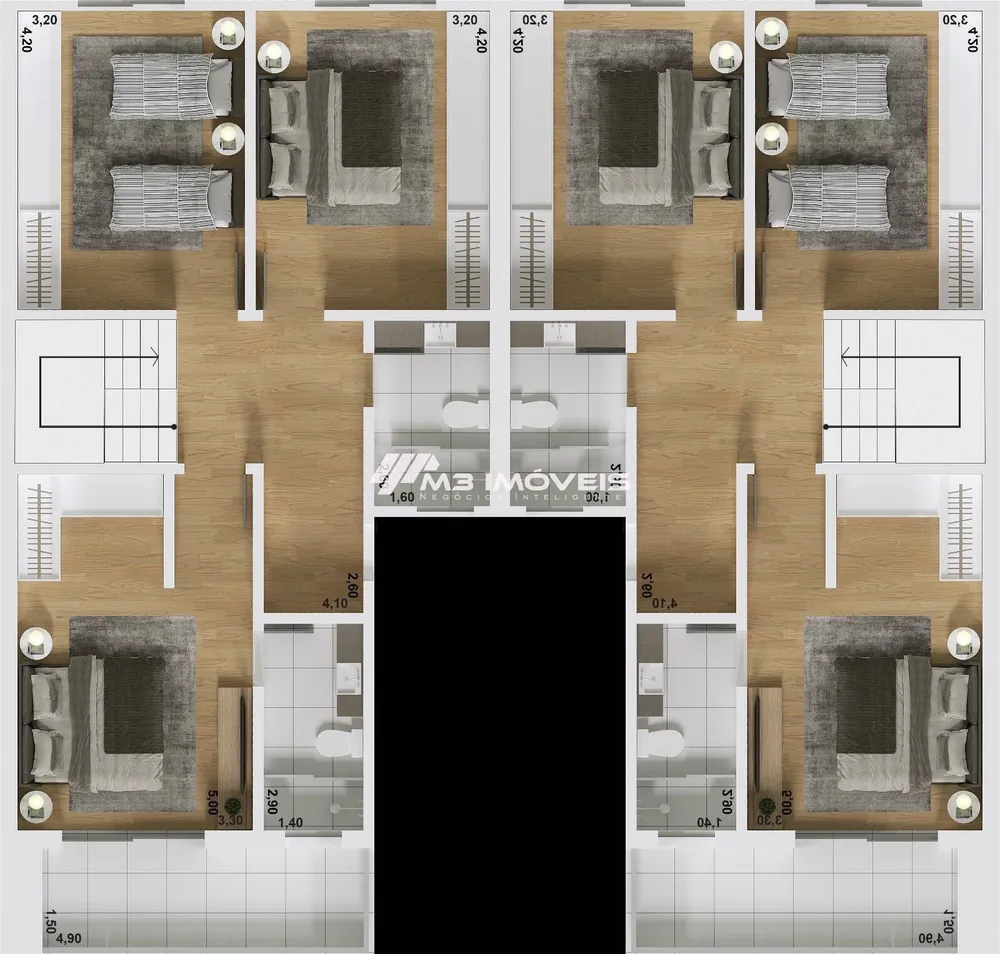 Sobrado, 3 quartos, 169 m² - Foto 3