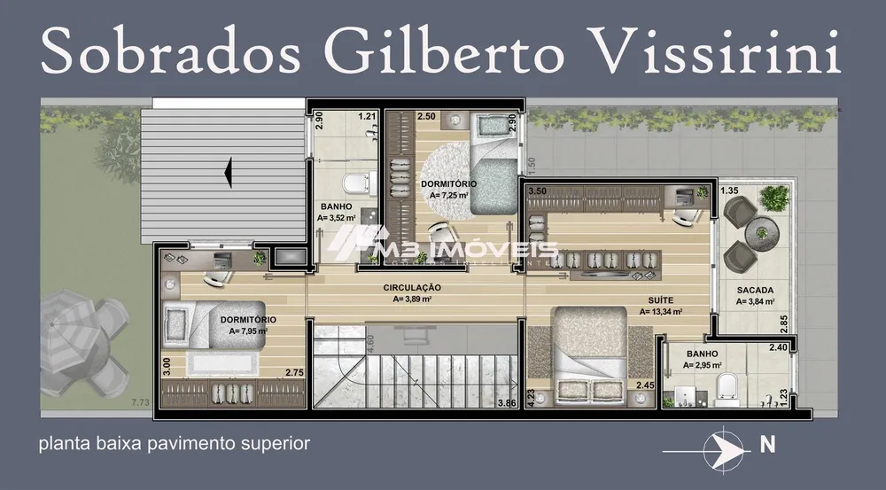 Sobrado, 3 quartos, 118 m² - Foto 4