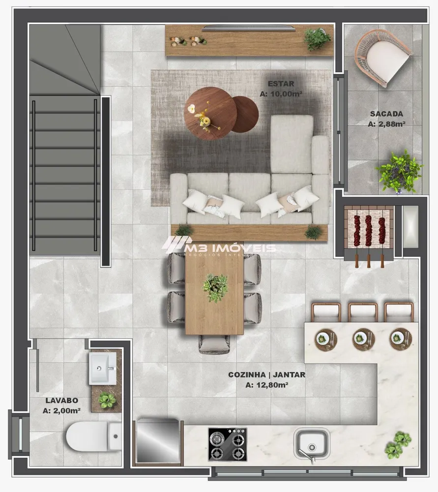 Sobrado, 2 quartos, 114 m² - Foto 3