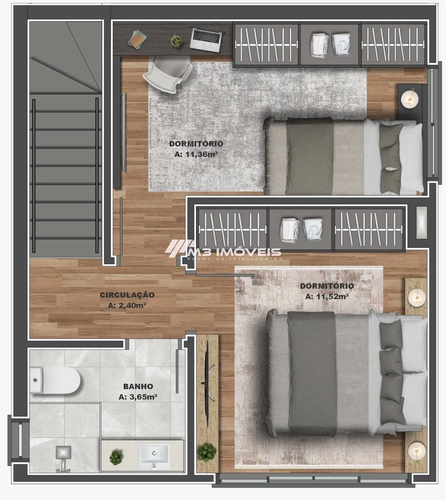 Sobrado, 2 quartos, 114 m² - Foto 4
