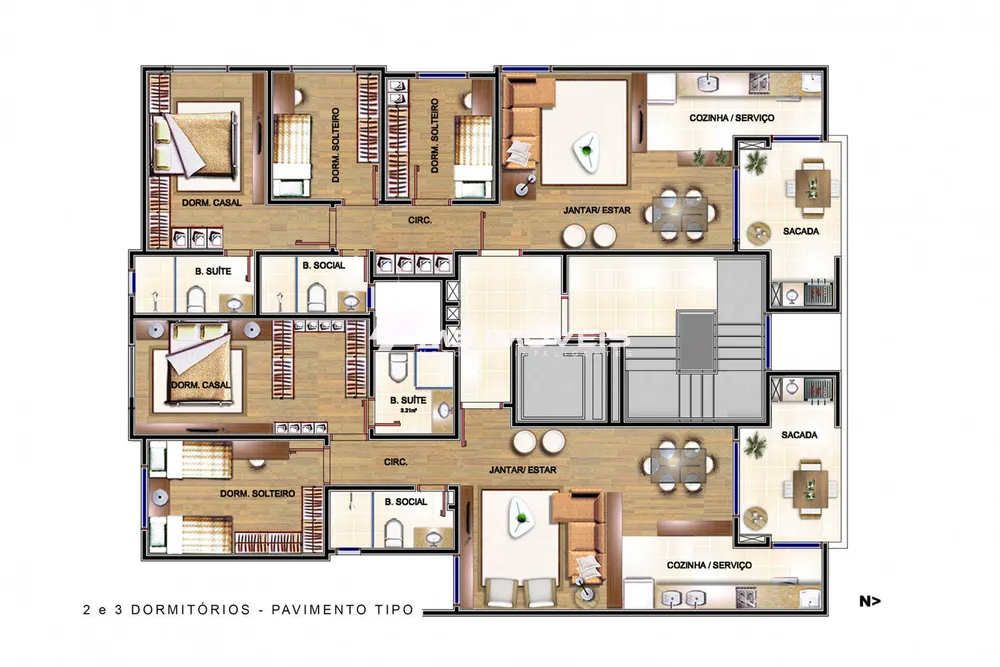 Apartamento, 3 quartos, 86 m² - Foto 1