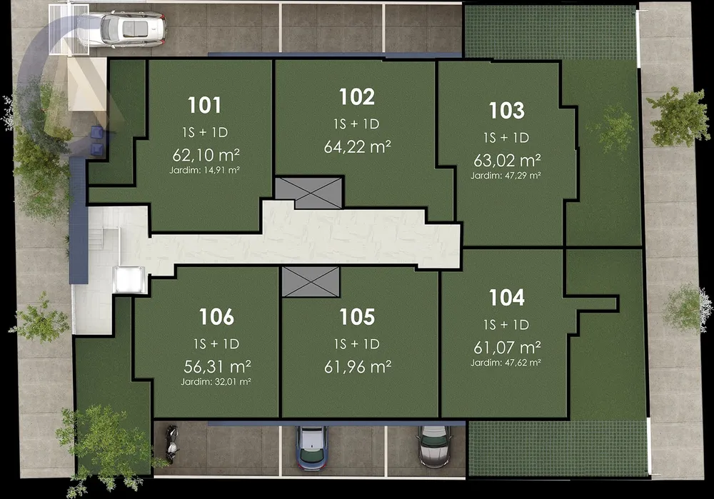 Apartamento, 2 quartos, 64 m² - Foto 2