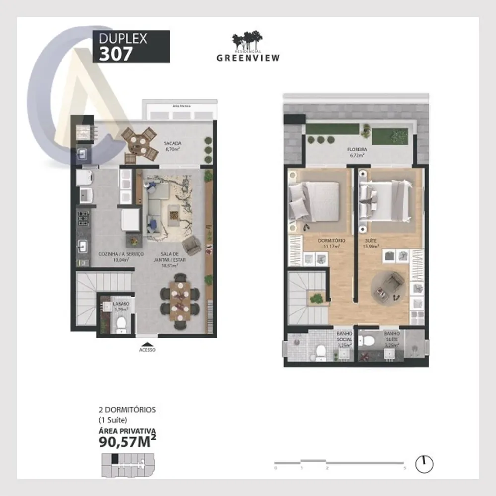 Apartamento, 2 quartos, 90 m² - Foto 4