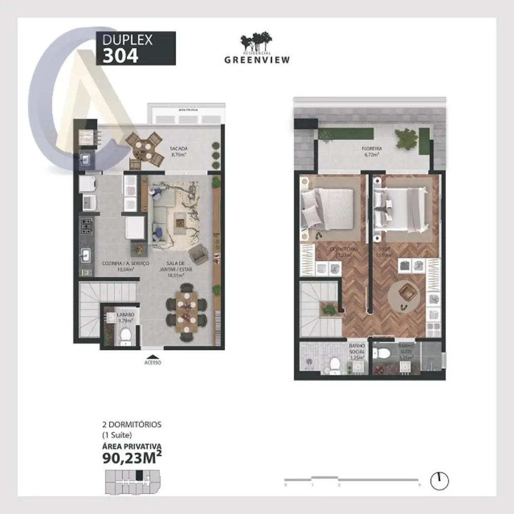 Apartamento, 2 quartos, 90 m² - Foto 2