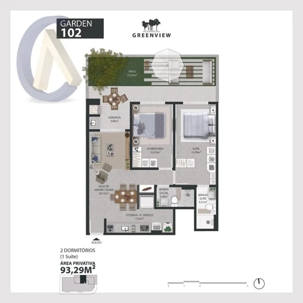 Apartamento, 2 quartos, 93 m² - Foto 3