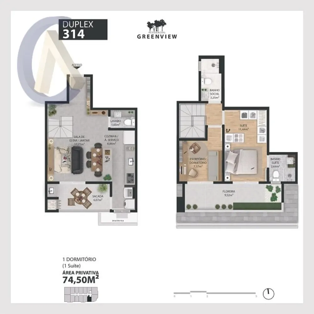 Apartamento, 2 quartos, 75 m² - Foto 3