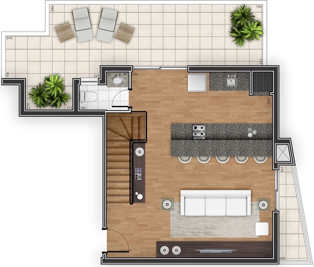 Cobertura, 3 quartos, 132 m² - Foto 12