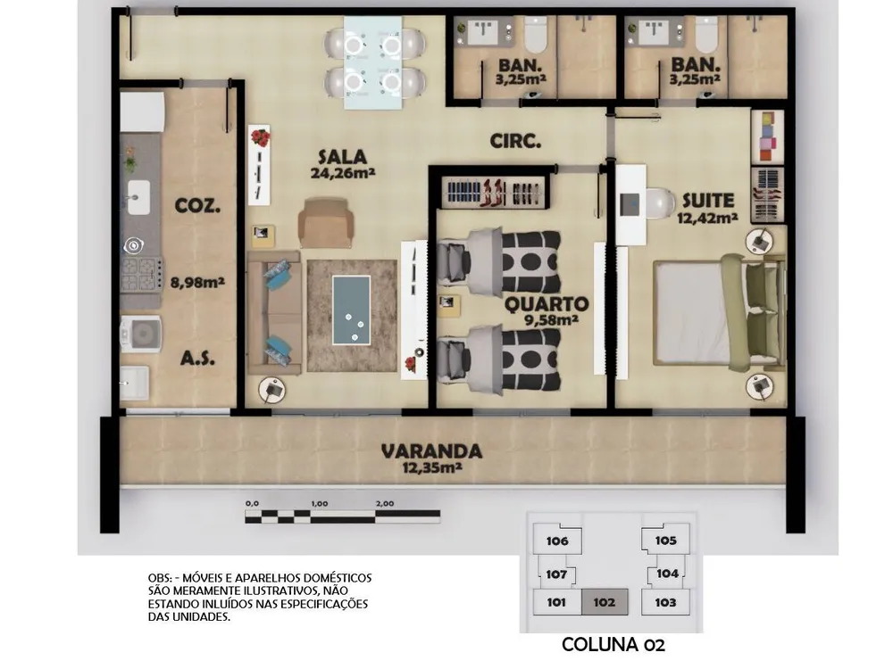 Casa de Condomínio, 2 quartos - Foto 32