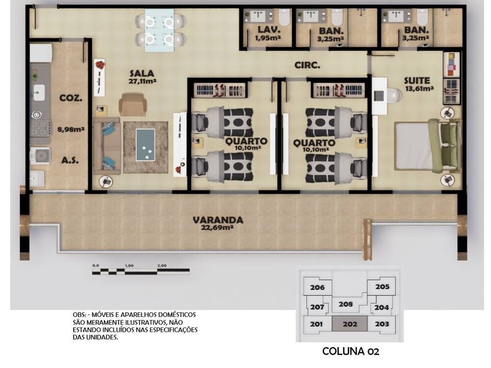 Casa de Condomínio, 2 quartos - Foto 4