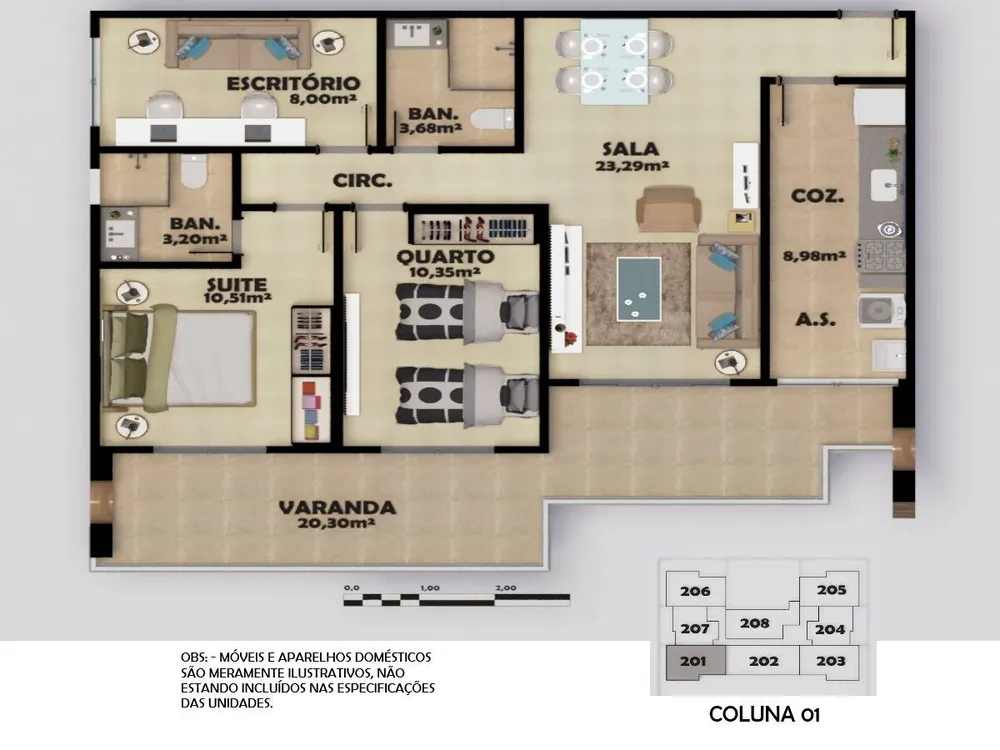 Casa de Condomínio, 2 quartos - Foto 19